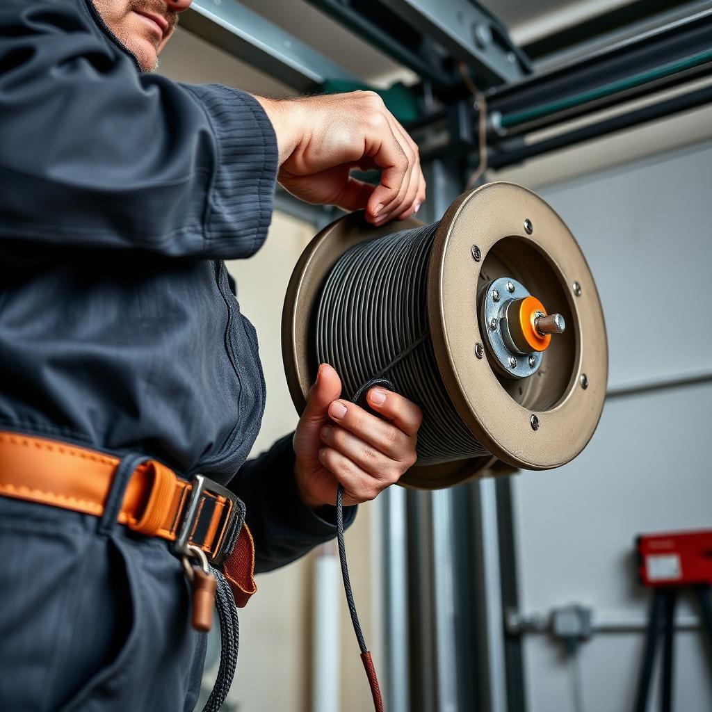 Professional garage door cable drum replacement service